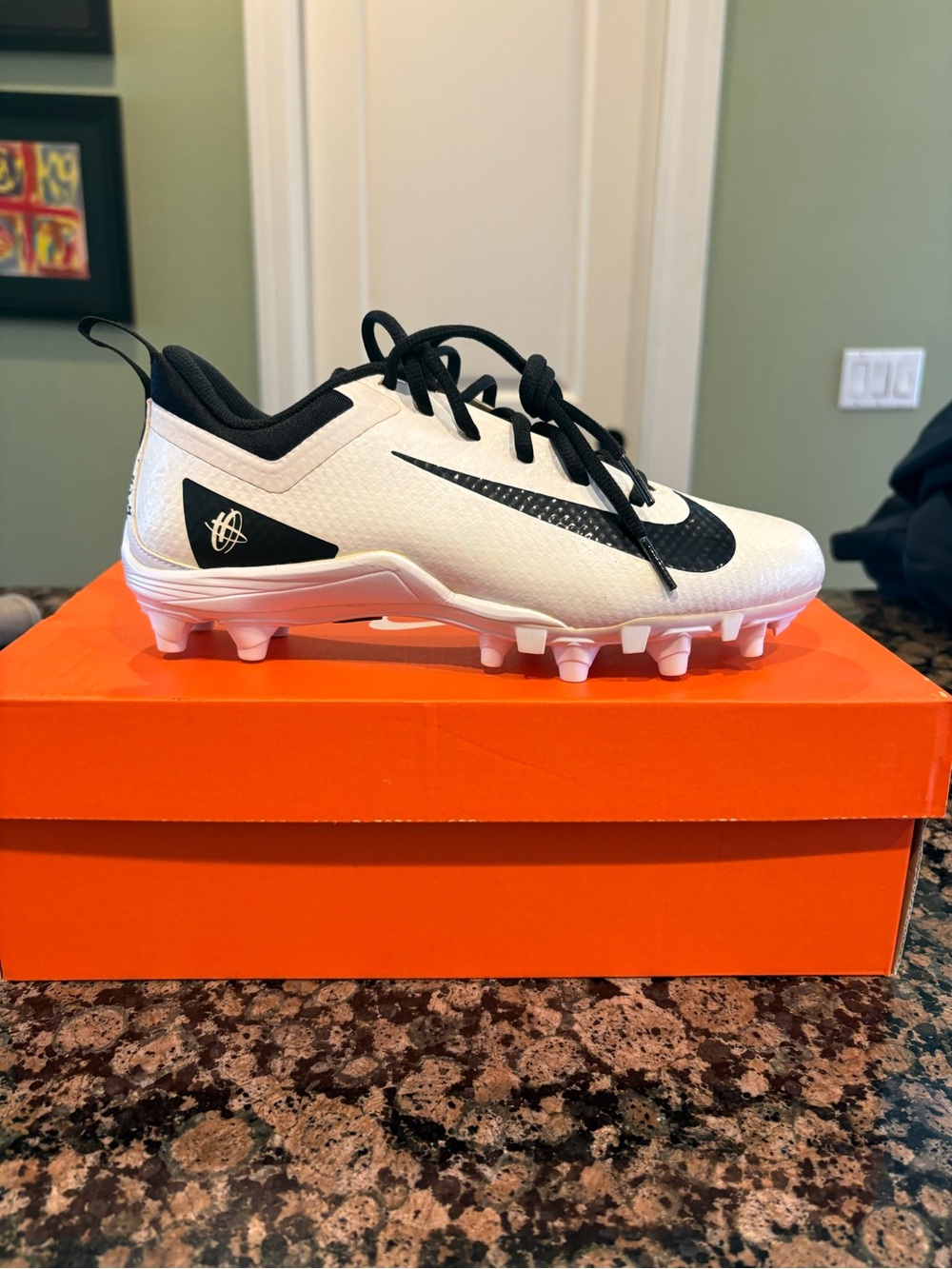 Nike White and Black Cleats